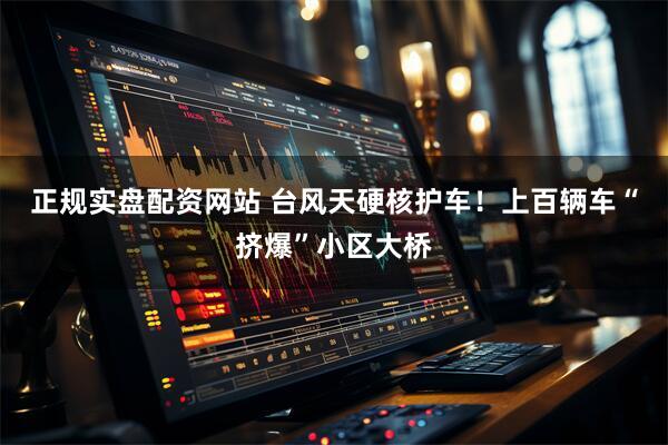 正规实盘配资网站 台风天硬核护车！上百辆车“挤爆”小区大桥