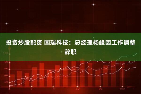 投资炒股配资 国瑞科技：总经理杨峰因工作调整辞职